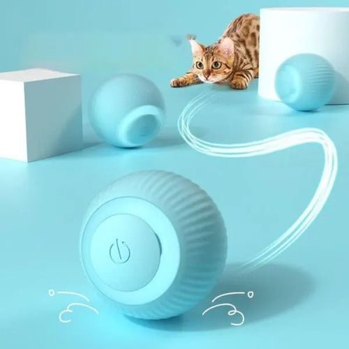 Şarjlı LED ışıklı otomatik hareket eden kedi oyun topu